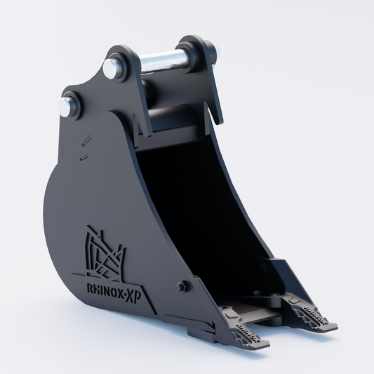 2G Digging Bucket - 9" / 230mm - Toothed Bucket Front