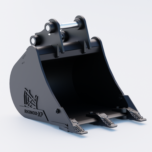 CAT 302.2D Digging Bucket - 18" / 450mm | Rhinox Group UK - Toothed Bucket Front
