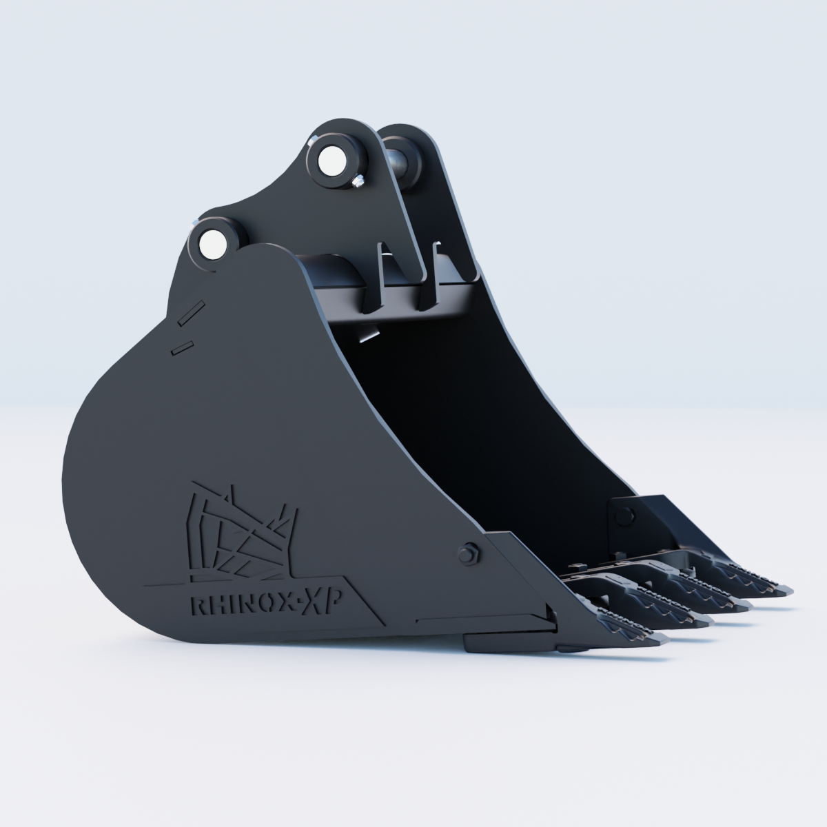 CAT 302.2D Digging Bucket - 24" / 600mm | Rhinox Group UK - Toothed Bucket Side