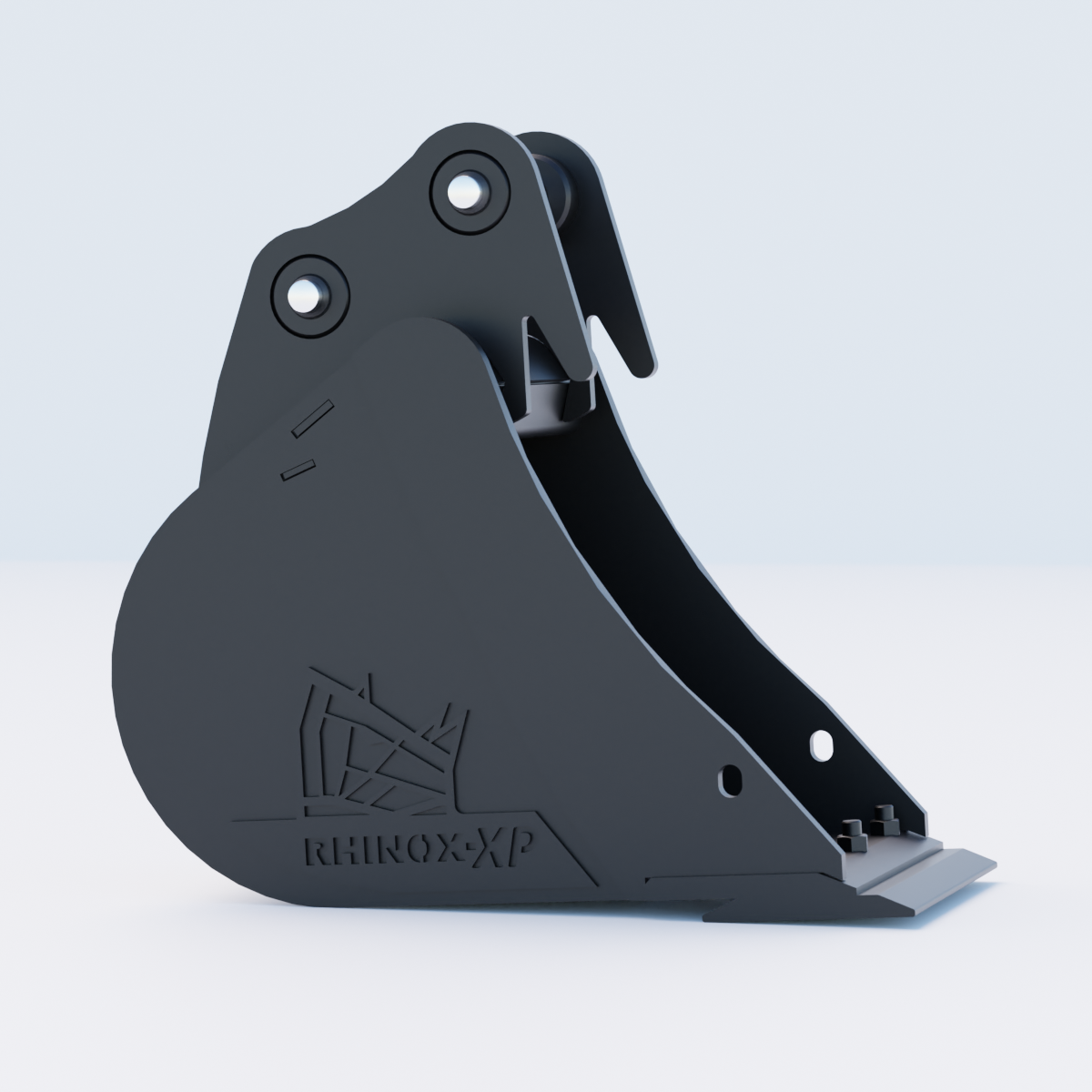 2M Digging Bucket - 12" / 300mm - Bladed Bucket Side