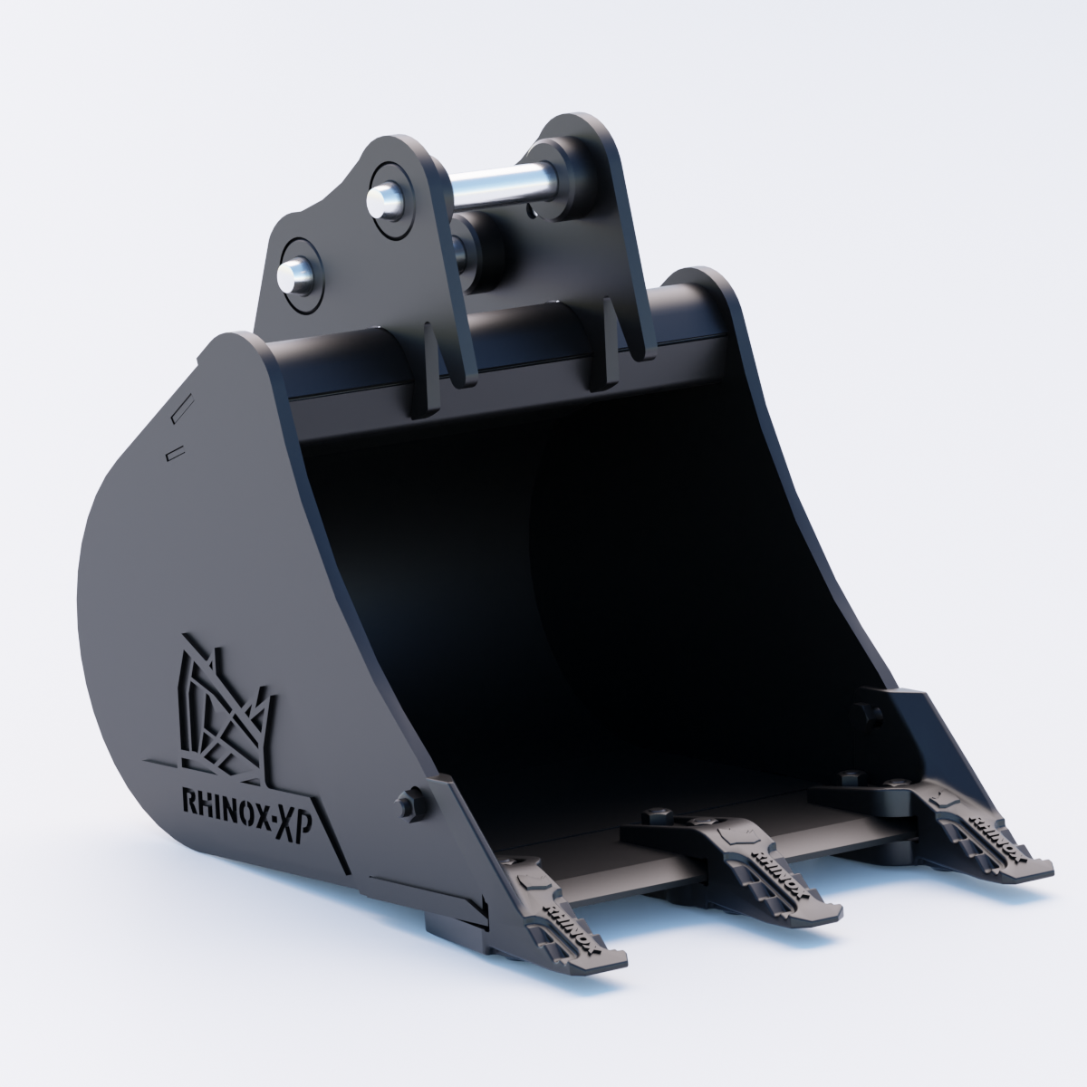 2M Digging Bucket - 18" / 450mm - Toothed Bucket Front