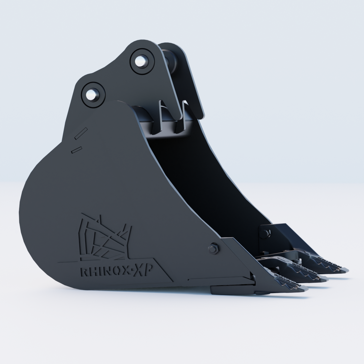 2M Digging Bucket - 18" / 450mm - Toothed Bucket Side