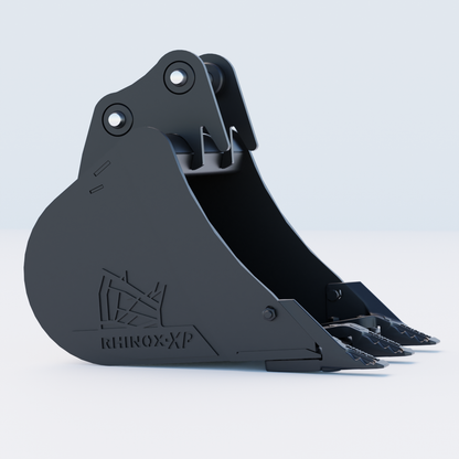 2M Digging Bucket - 18" / 450mm - Toothed Bucket Side