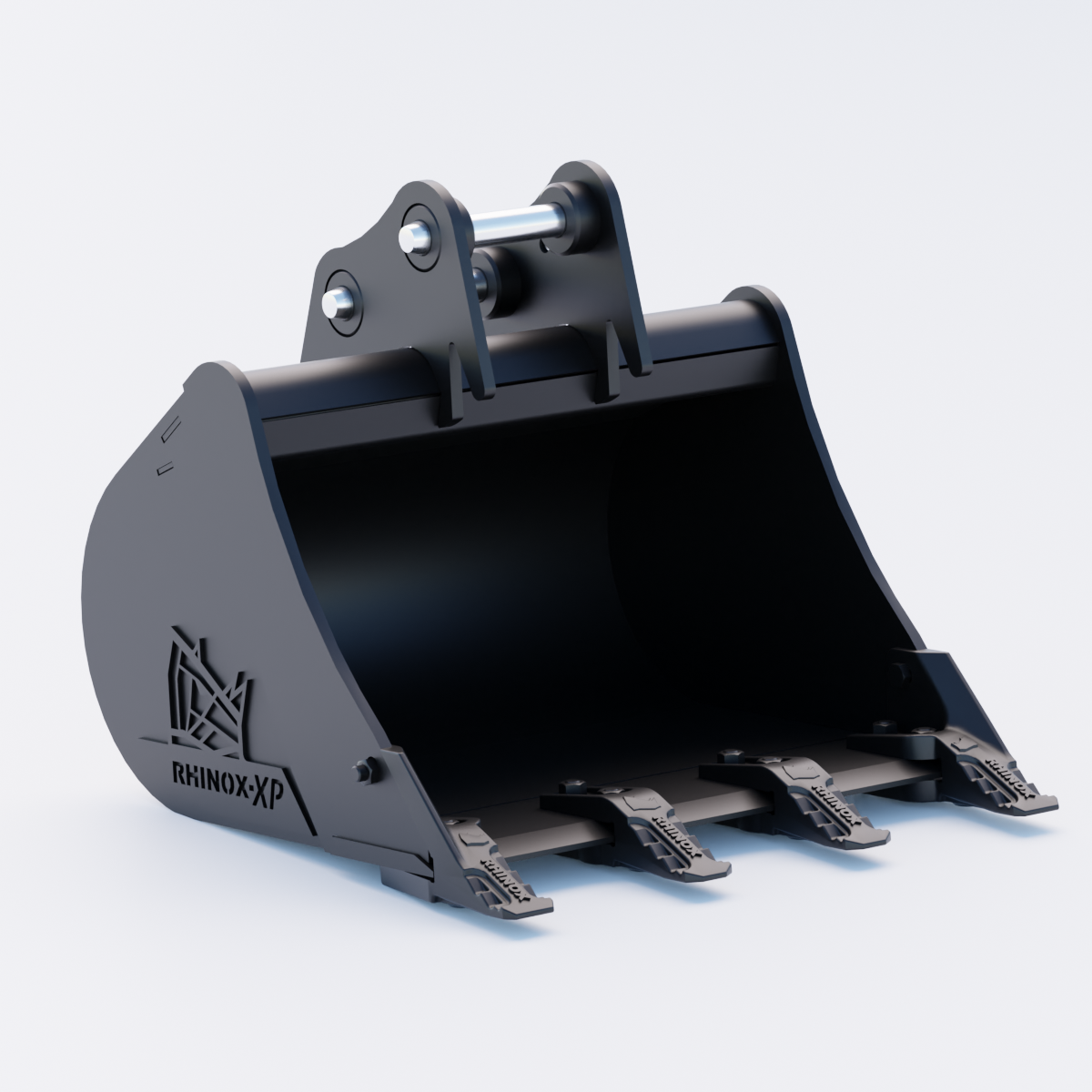 2M Digging Bucket - 24" / 600mm - Toothed Bucket Front