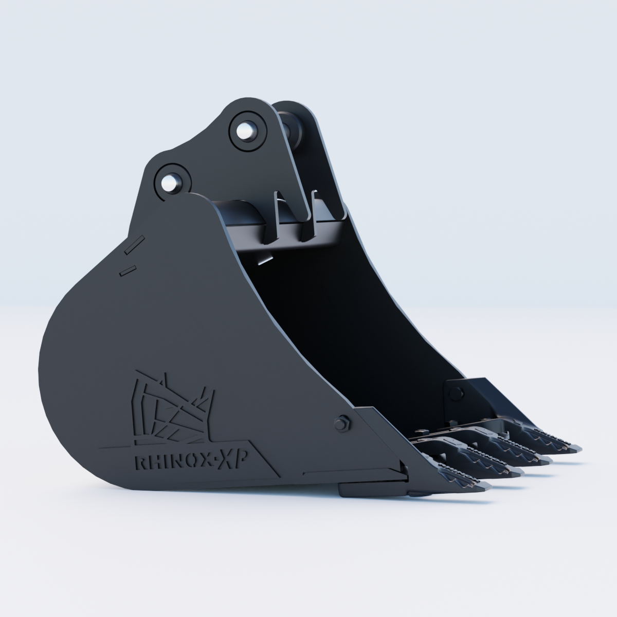 2M Digging Bucket - 24" / 600mm - Toothed Bucket Side