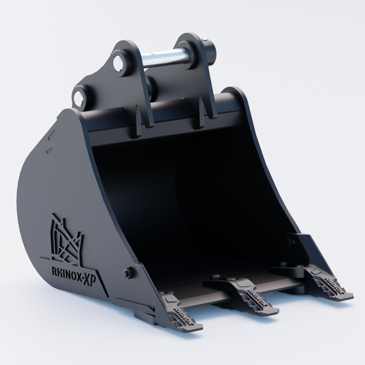 New Holland E30C Digging Bucket - 18" / 450mm | Rhinox Group UK - Toothed Bucket Front