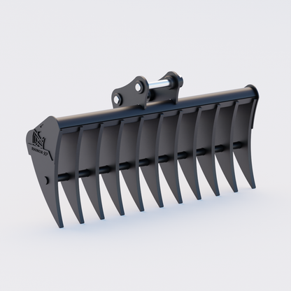 Doosan DX27Z Land Rake 48" / 1200mm Front