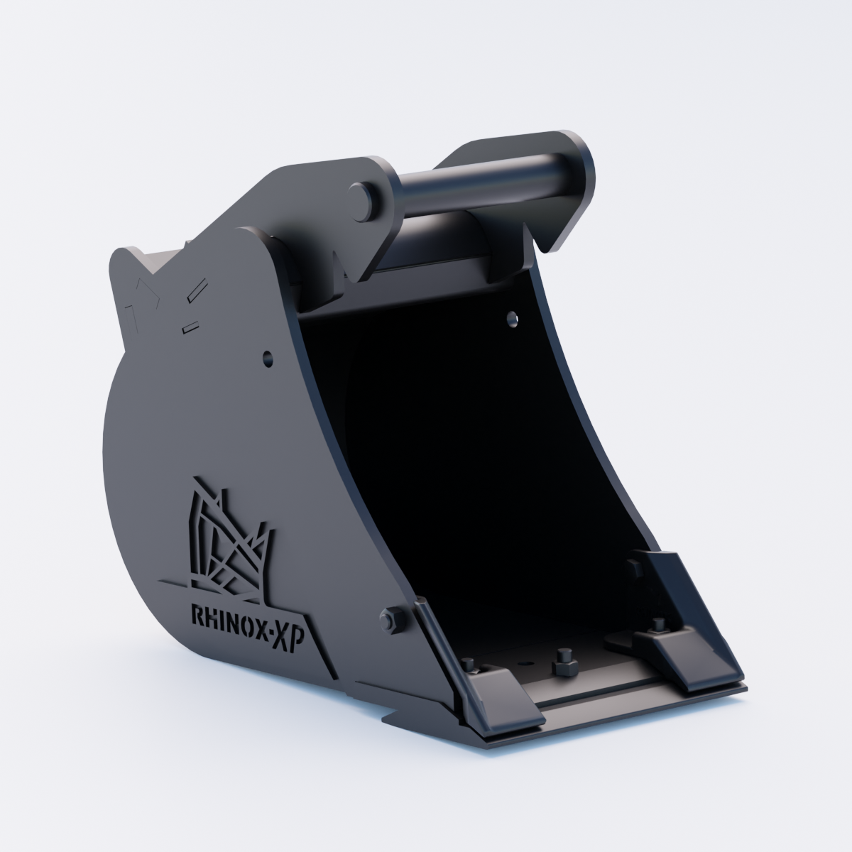 Rhinox Digging Bucket To Suit  Safelock SL30 Hitch - 12" | Rhinox Group UK - Bladed Bucket Front