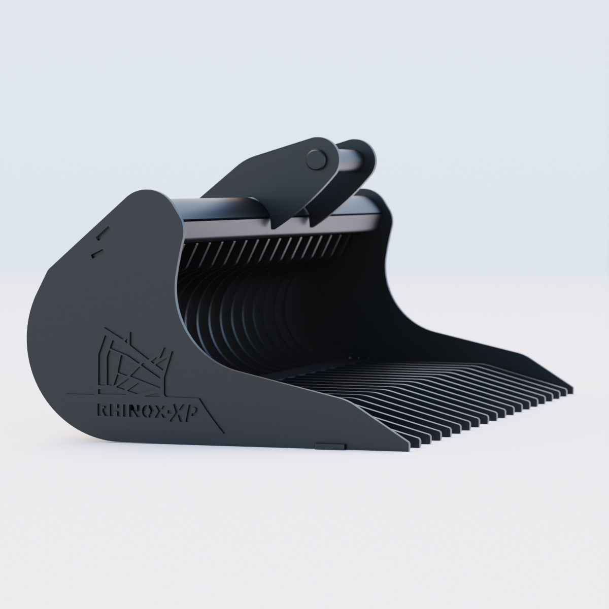 Rhinox Rake Riddle Bucket To Suit Safelock SL30 Hitch - 48" / 1200mm Side