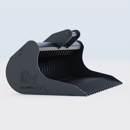 Rhinox Rake Riddle Bucket To Suit Safelock SL30 Hitch - 48" / 1200mm Side