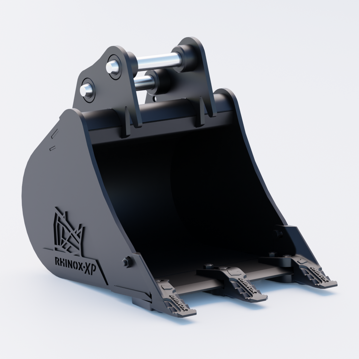 JCB 26C-1 Digging Bucket - 18" / 450mm | Rhinox Group UK - Toothed Bucket Front