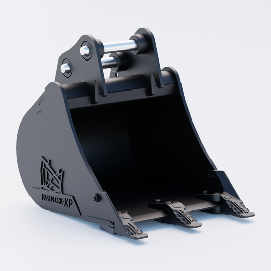 JCB 26C-1 Digging Bucket - 18" / 450mm | Rhinox Group UK - Toothed Bucket Front