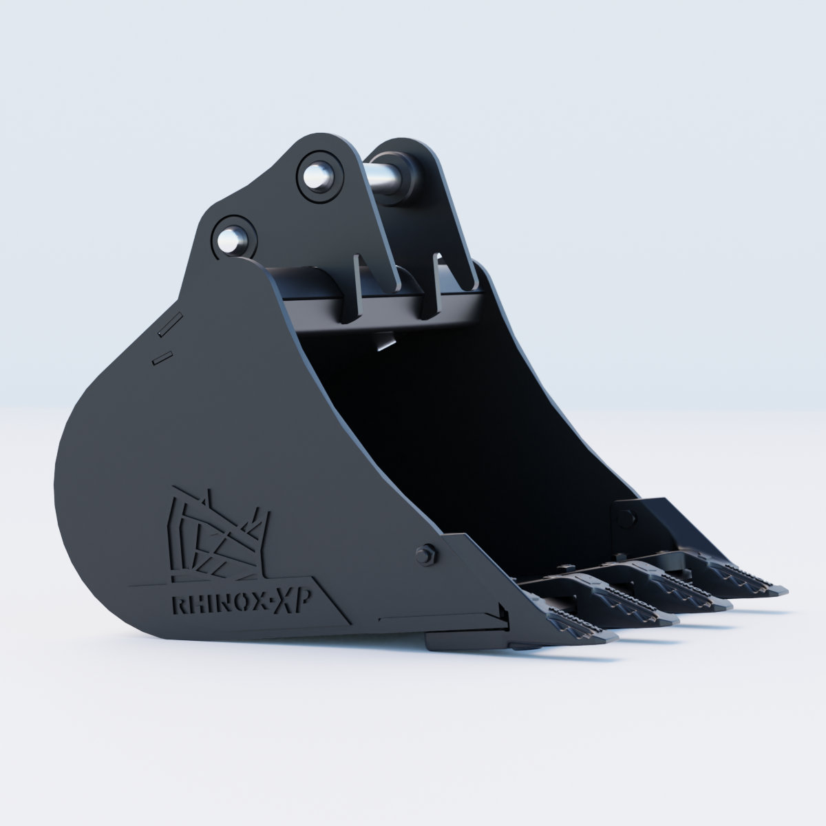 JCB 26C-1 Digging Bucket - 24" / 600mm | Rhinox Group UK - Toothed Bucket Side