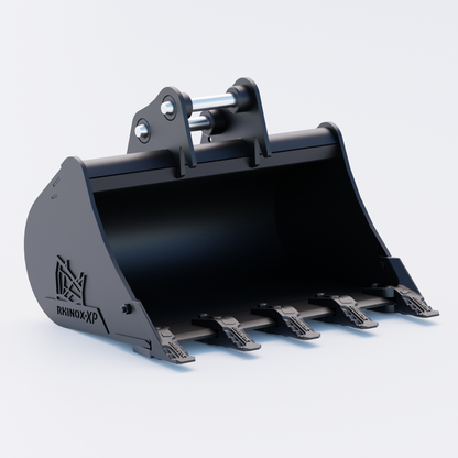 JCB 8027 ZTS Digging Bucket - 30" / 750mm | Rhinox Group UK - Toothed Bucket Front