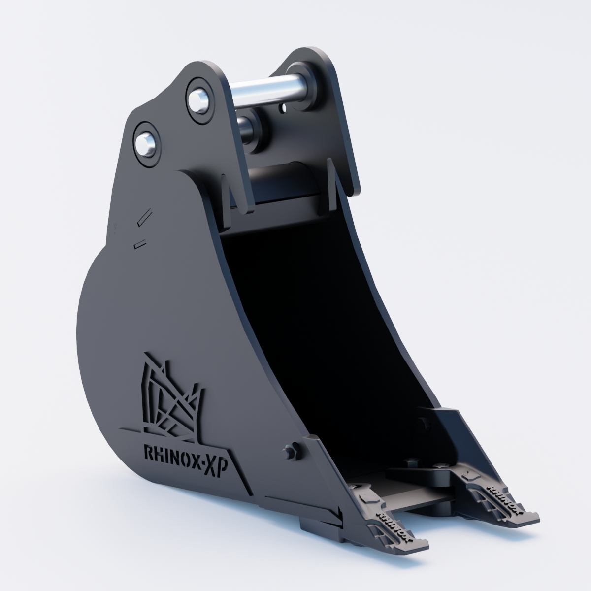 JCB 26C-1 Digging Bucket - 9" / 230mm | Rhinox Group UK - Toothed Bucket Front