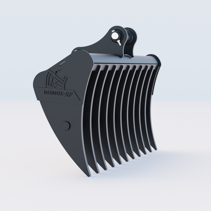 Doosan DX27Z Land Rake 48" / 1200mm Variant Side