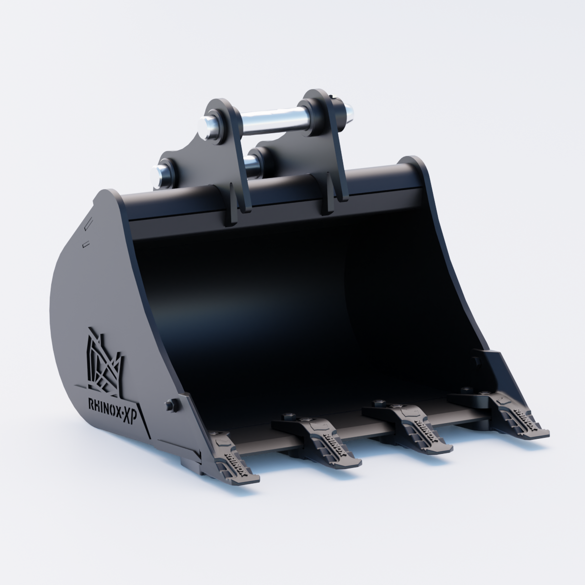 CAT 303CCR Digging Bucket - 24" / 600mm | Rhinox Group UK - Toothed Bucket Front