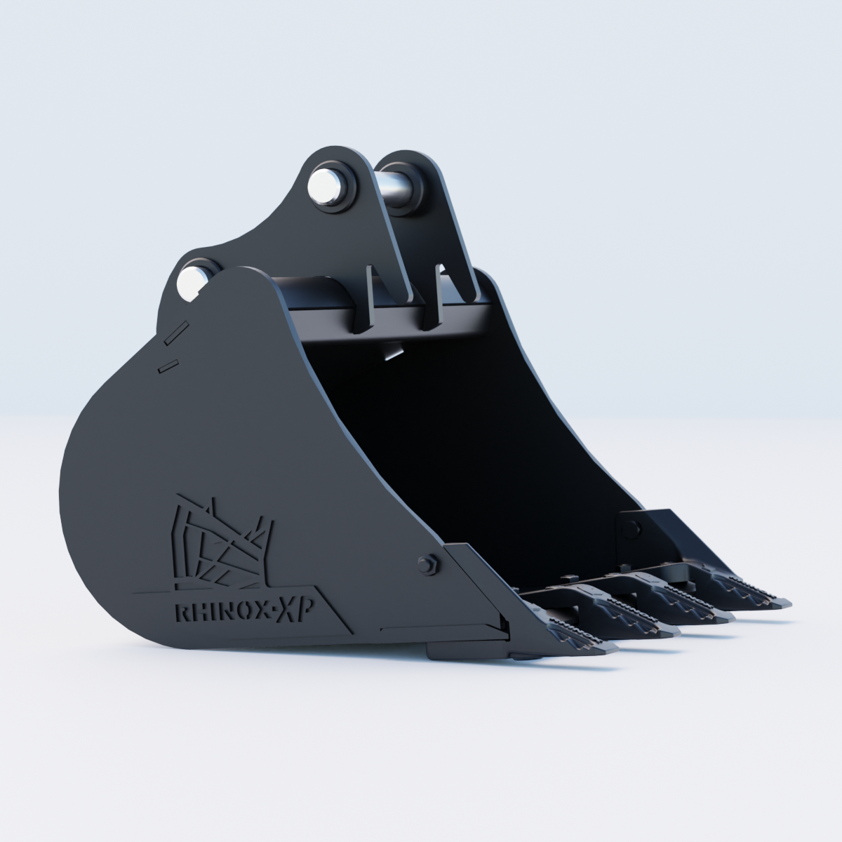 CAT 303CCR Digging Bucket - 24" / 600mm | Rhinox Group UK - Toothed Bucket Side