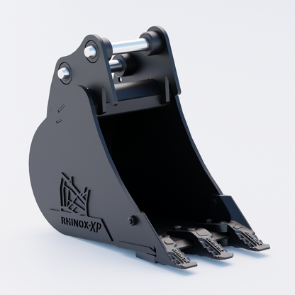 Kubota KX71-3 Digging Bucket - 12" / 300mm | Rhinox Group UK - Toothed Bucket Front