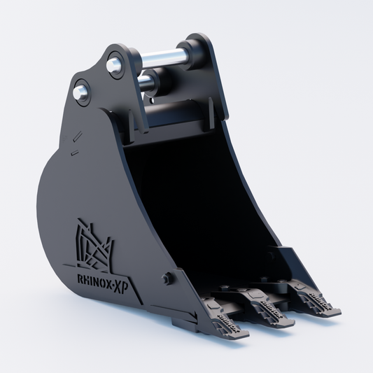 Kubota KX71-3 Digging Bucket - 12" / 300mm | Rhinox Group UK - Toothed Bucket Front