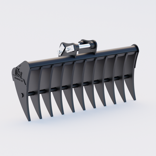 Kubota KX030-4 Land Rake 48" / 1200mm Front