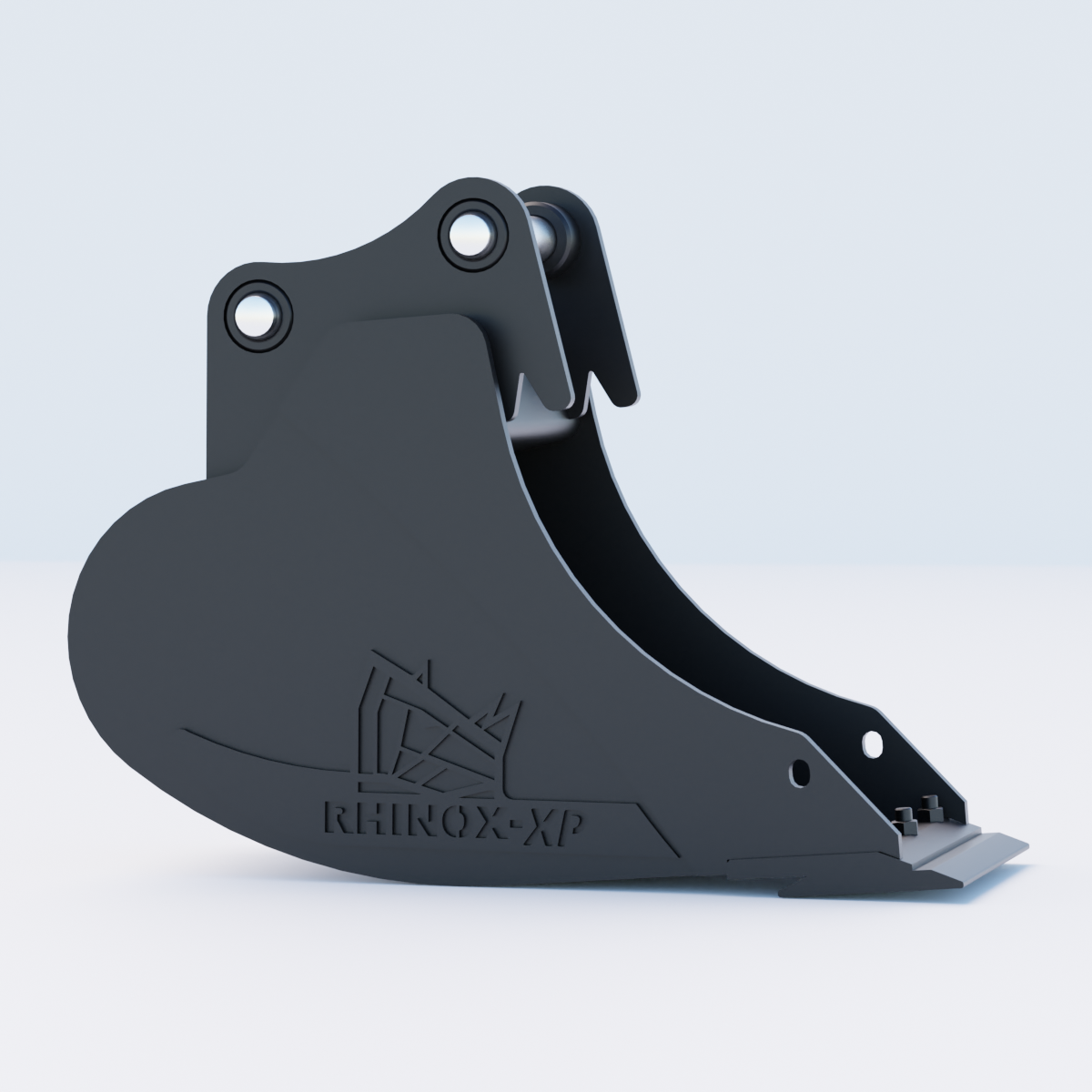 Kubota U35 Digging Bucket - 12" / 300mm | Rhinox Group UK - Bladed Bucket Side