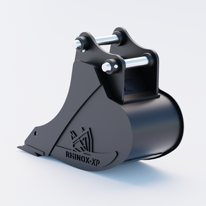 Hyundai HX40 Digging Bucket - 12" / 300mm | Rhinox Group UK - Bladed Bucket Back