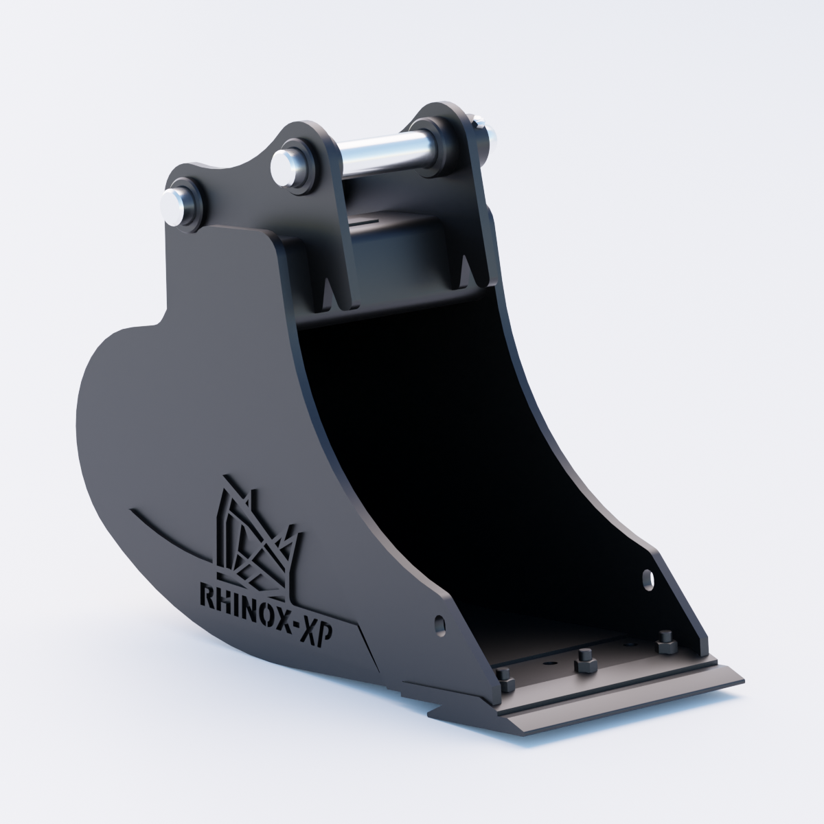 Hyundai HX40 Digging Bucket - 12" / 300mm | Rhinox Group UK - Bladed Bucket Front