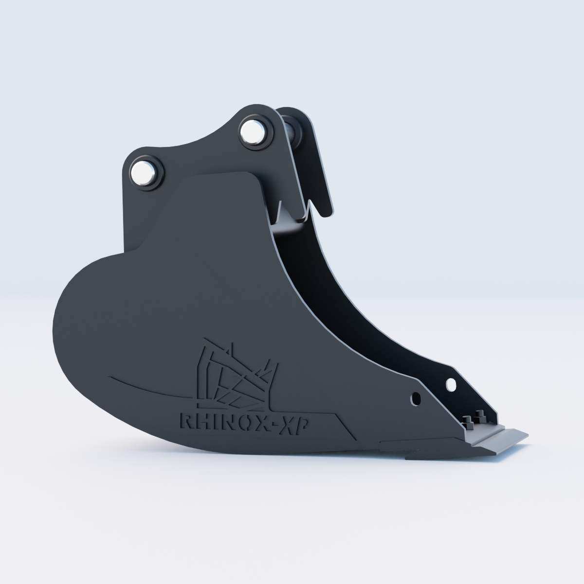 Hyundai HX40 Digging Bucket - 12" / 300mm | Rhinox Group UK - Bladed Bucket Side