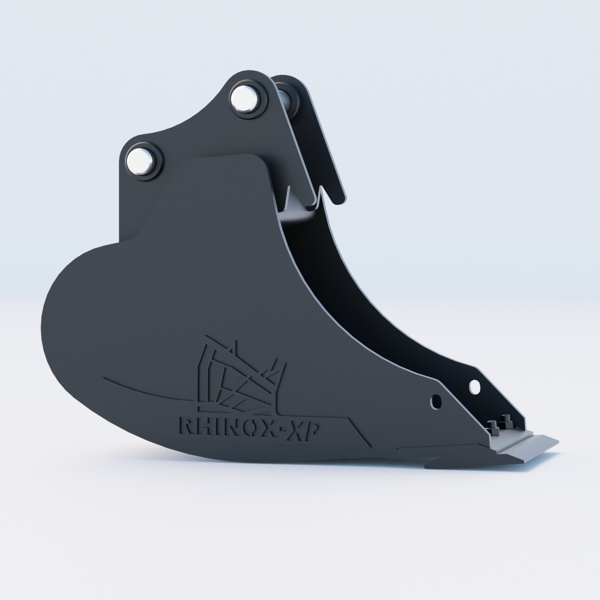4J Digging Bucket - 12" / 300mm | Rhinox Group UK - Bladed Bucket Side
