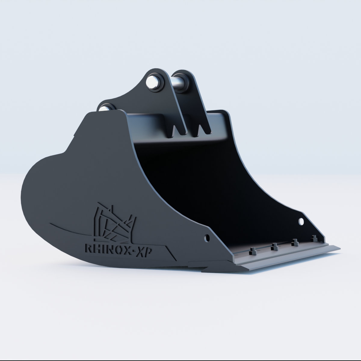 4J Digging Bucket 30" - Bladed Bucket Side
