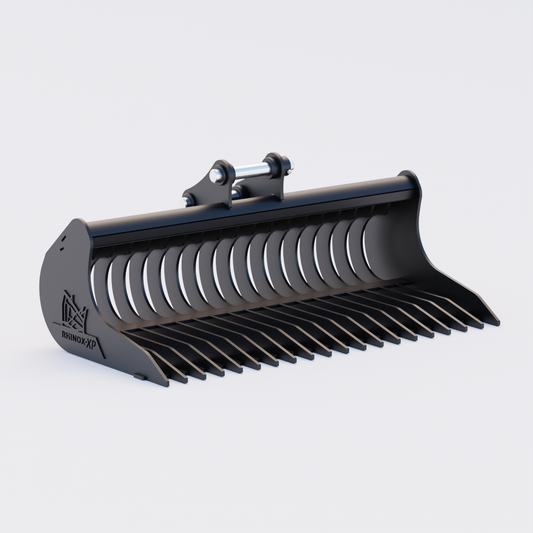 Sany SY35 Rake Riddle Bucket - 48" / 1200mm Front