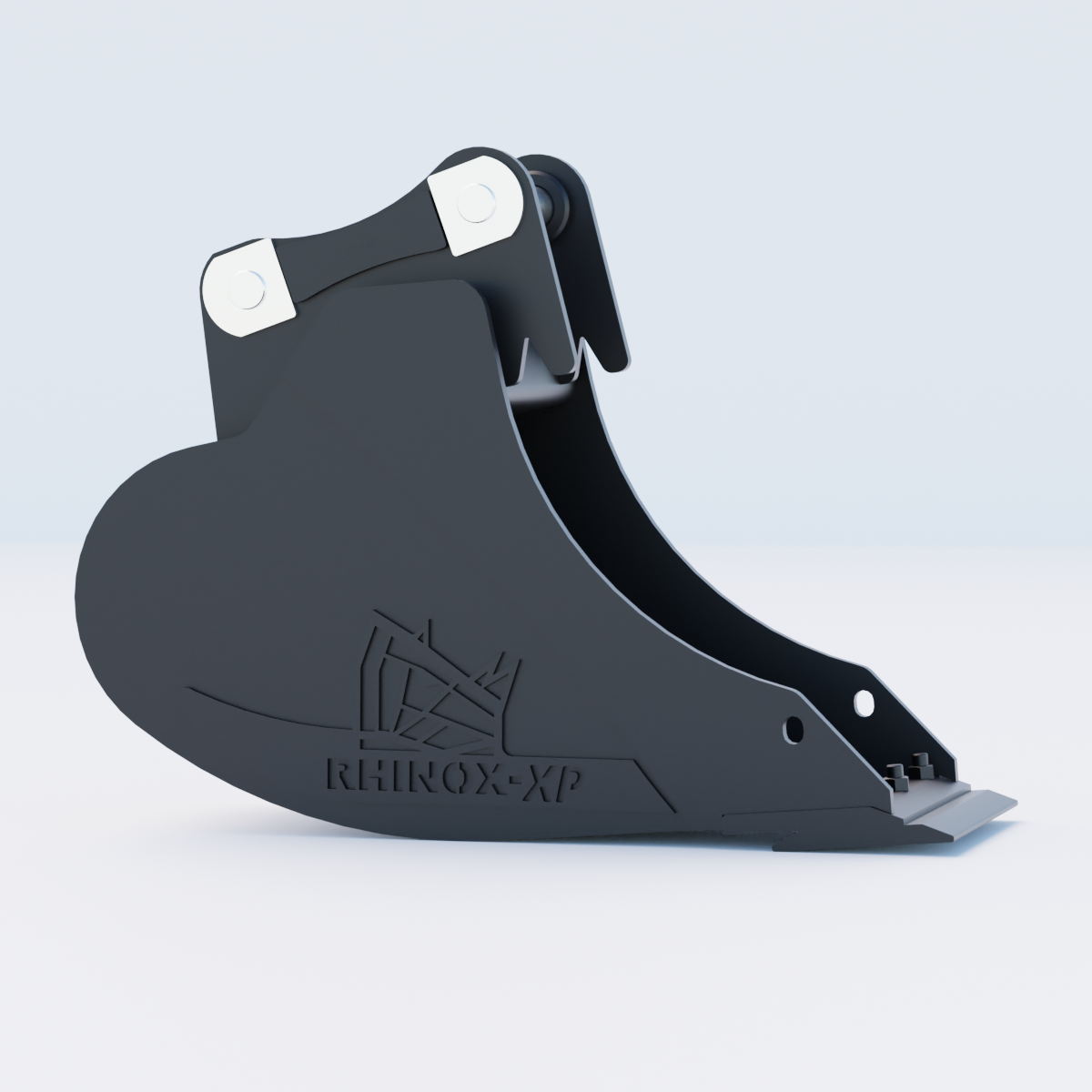 4L Digging Bucket - 12" / 300mm - Bladed Bucket Side