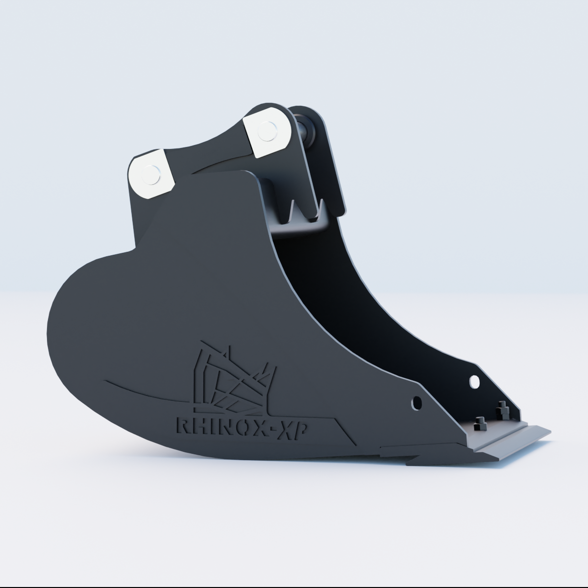4L Digging Bucket - 18" / 450mm - Bladed Bucket Side