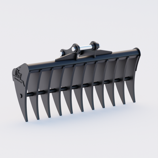 Kobelco SK30-2 Land Rake 48" / 1200mm Front