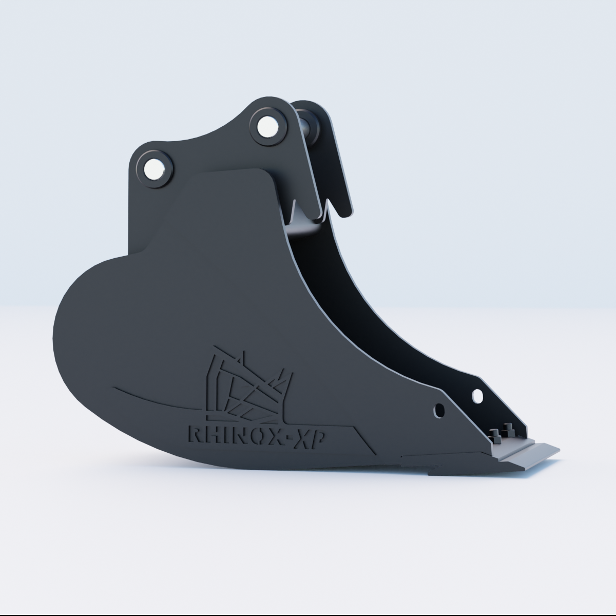 4W Digging Bucket - 12" / 300mm - Bladed Bucket Side