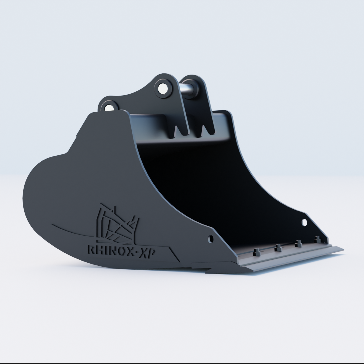 4W Digging Bucket - 30" / 750mm - Bladed Bucket Side