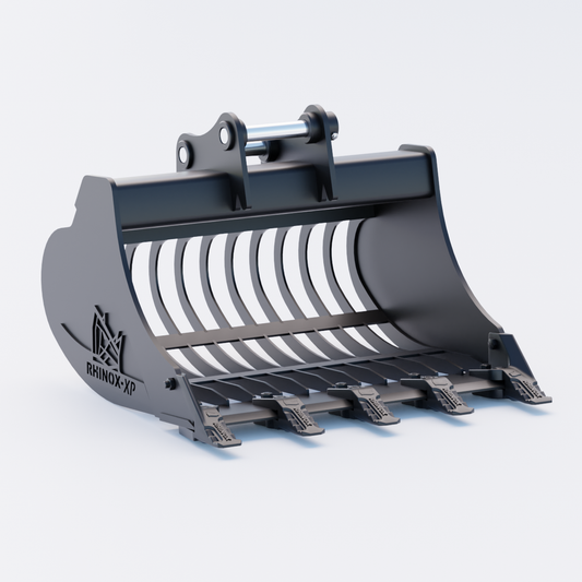 4W Riddle Bucket / Shaker Bucket 30" / 750mm - Toothed Front
