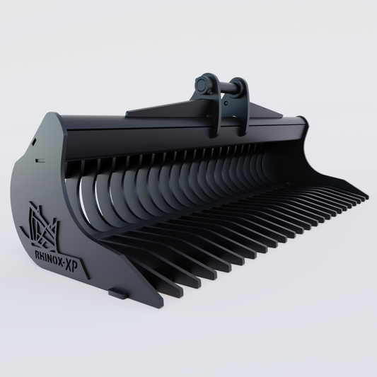Kubota KX060-5 Rake Riddle Bucket - 60" | Rhinox Group UK