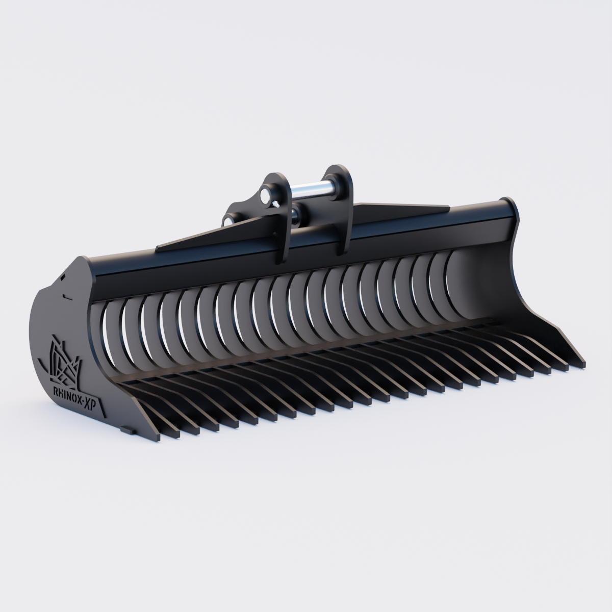 Volvo ECR58D Rake Riddle Bucket - 60" / 1500mm Front