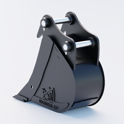 Hyundai HW6 Digging Bucket - 12" / 300mm - Bladed Bucket Back | Rhinox Group UK