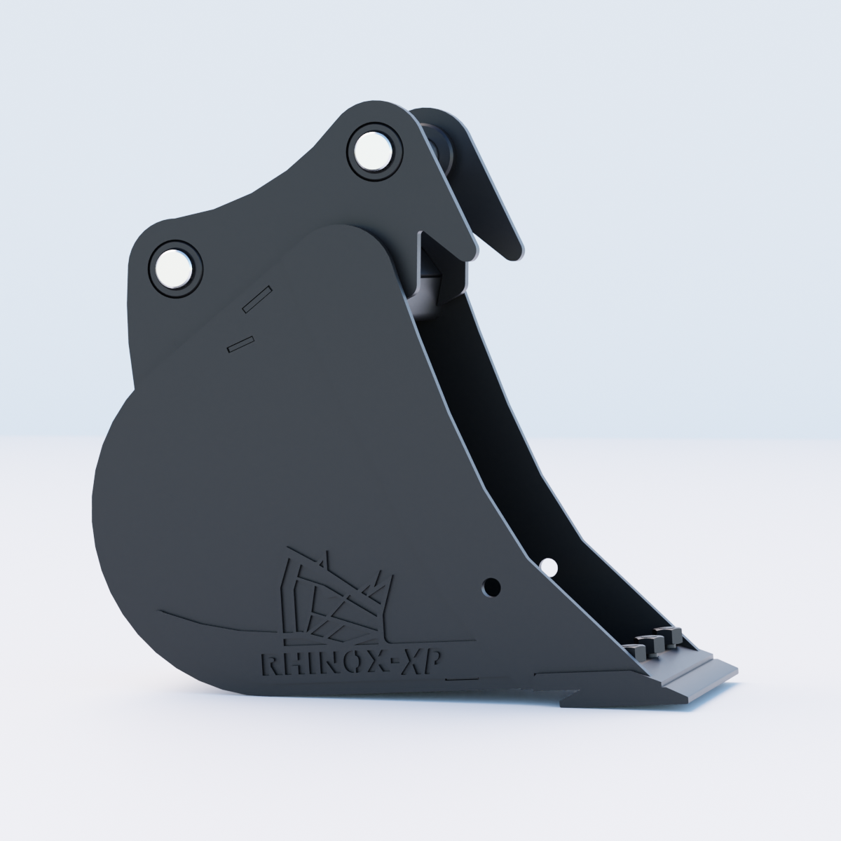 Hyundai HW6 Digging Bucket - 12" / 300mm - Bladed Bucket Side | Rhinox Group UK