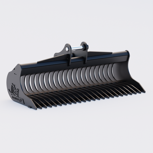 Hyundai R55-9 Rake Riddle Bucket - 60" / 1500mm Front