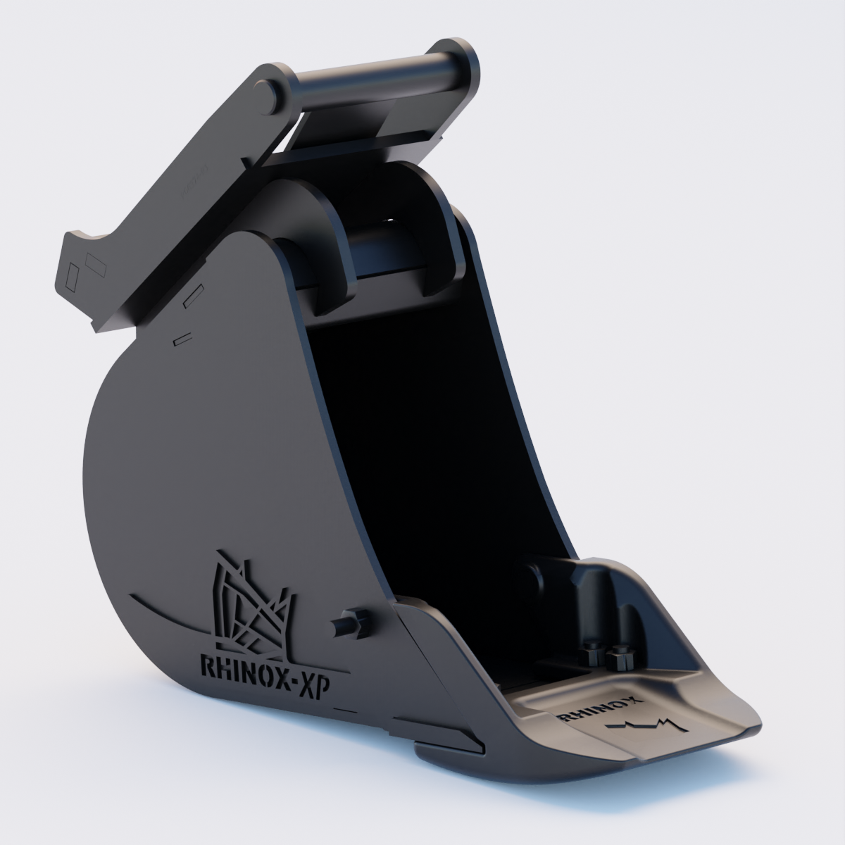 Rhinox Utility Bucket with Unitusk Blade To Suit Safelock SL35 Hitch - 12" / 300mm Front