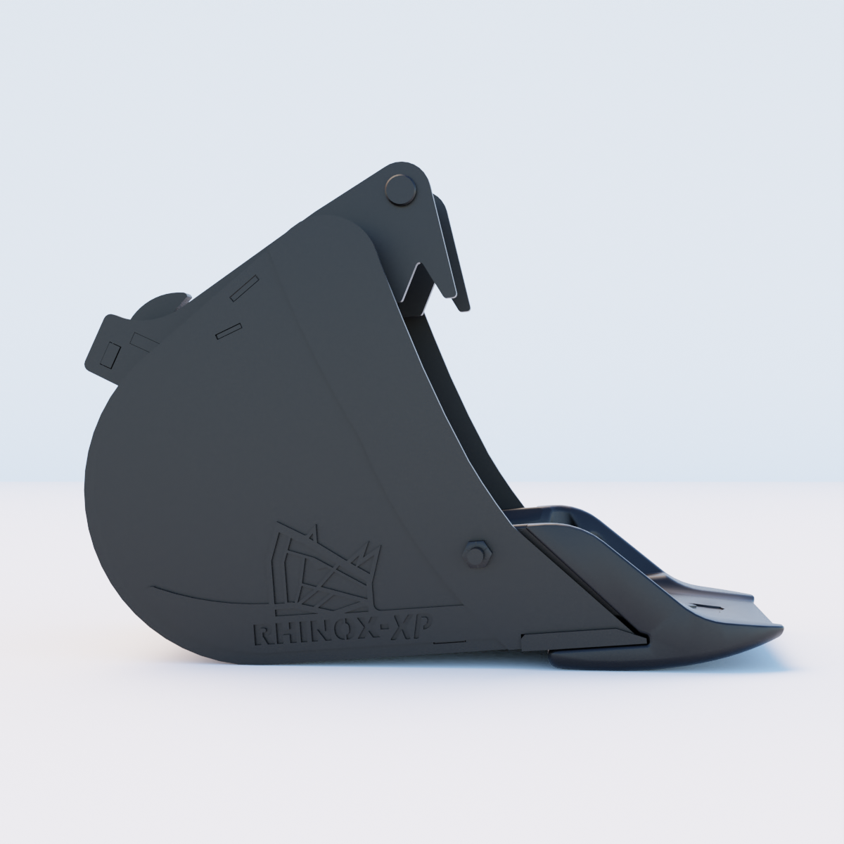 Rhinox Utility Bucket with Unitusk Blade To Suit Safelock SL35 Hitch - 18" / 450mm Side