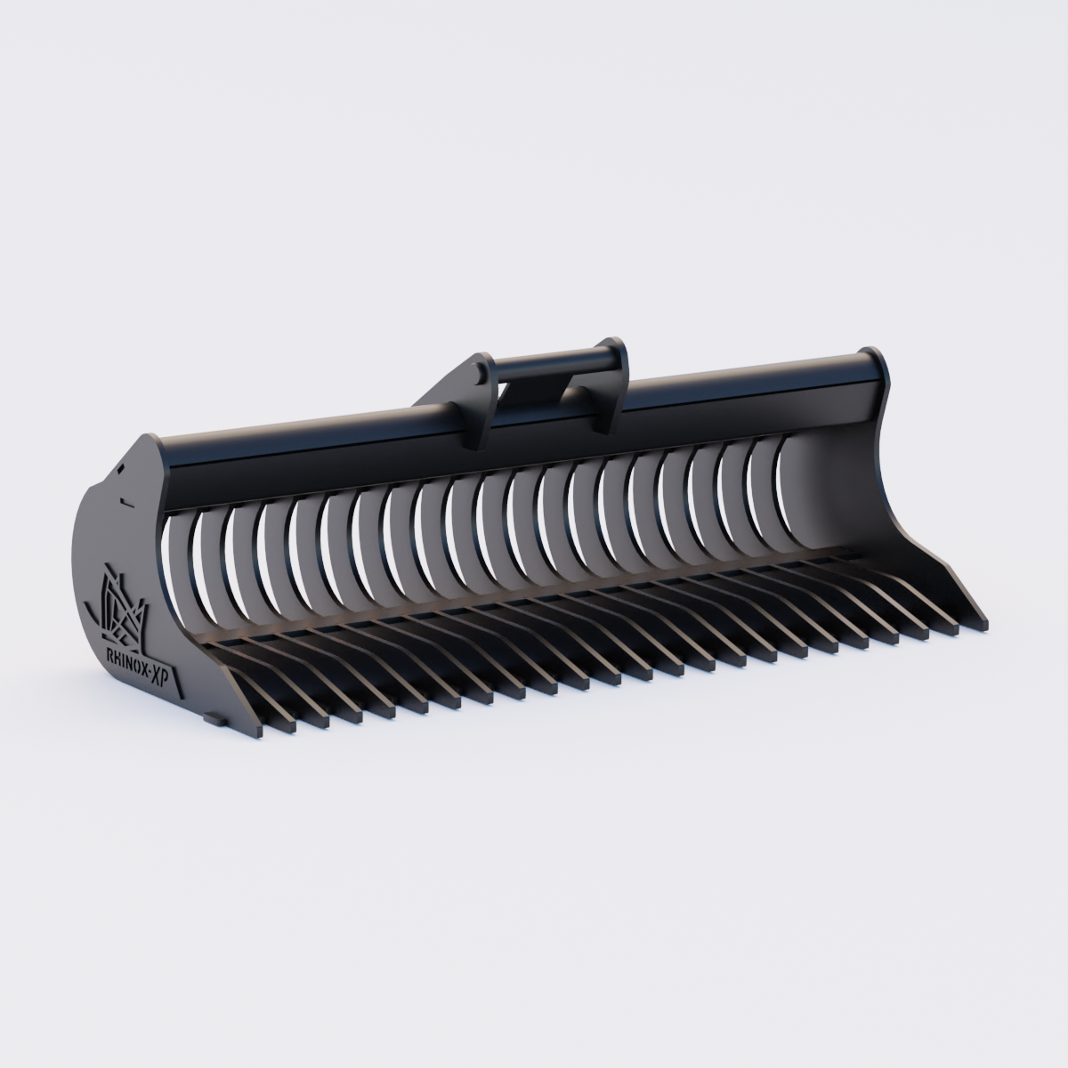 Rhinox Rake Riddle Bucket To Suit Safelock SL35 Hitch - 60" / 1500mm Front