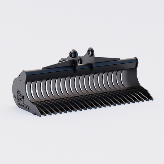 Volvo ECR88D 60" Rake Riddle Bucket - 60" / 1500mm Front