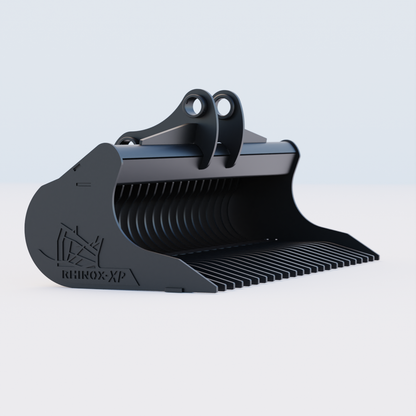Volvo ECR88D 60" Rake Riddle Bucket - 60" / 1500mm Back