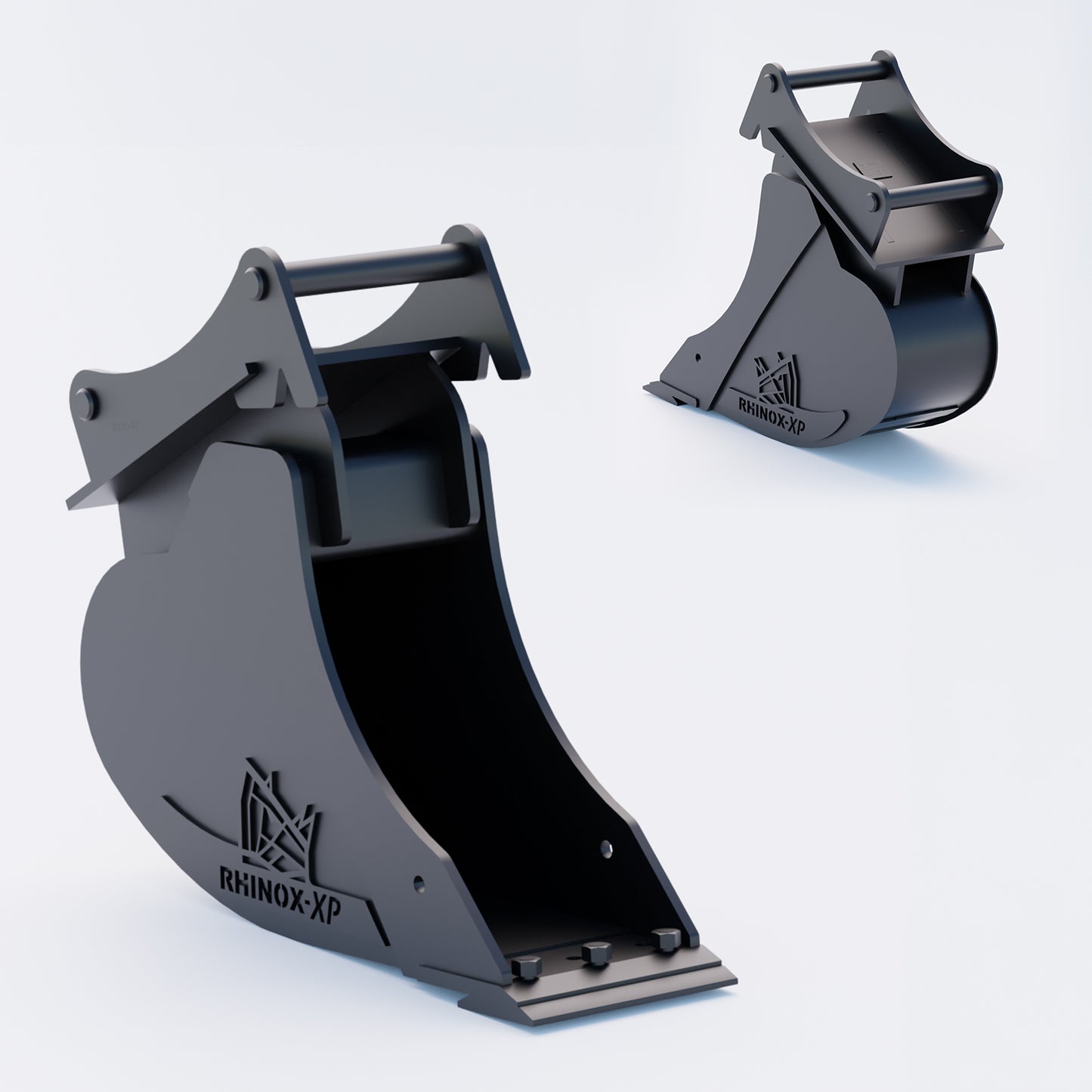 S45 Tilt Rotator Digging Bucket - 12" / 300mm, 5-7 Ton / Bolt-On Blade