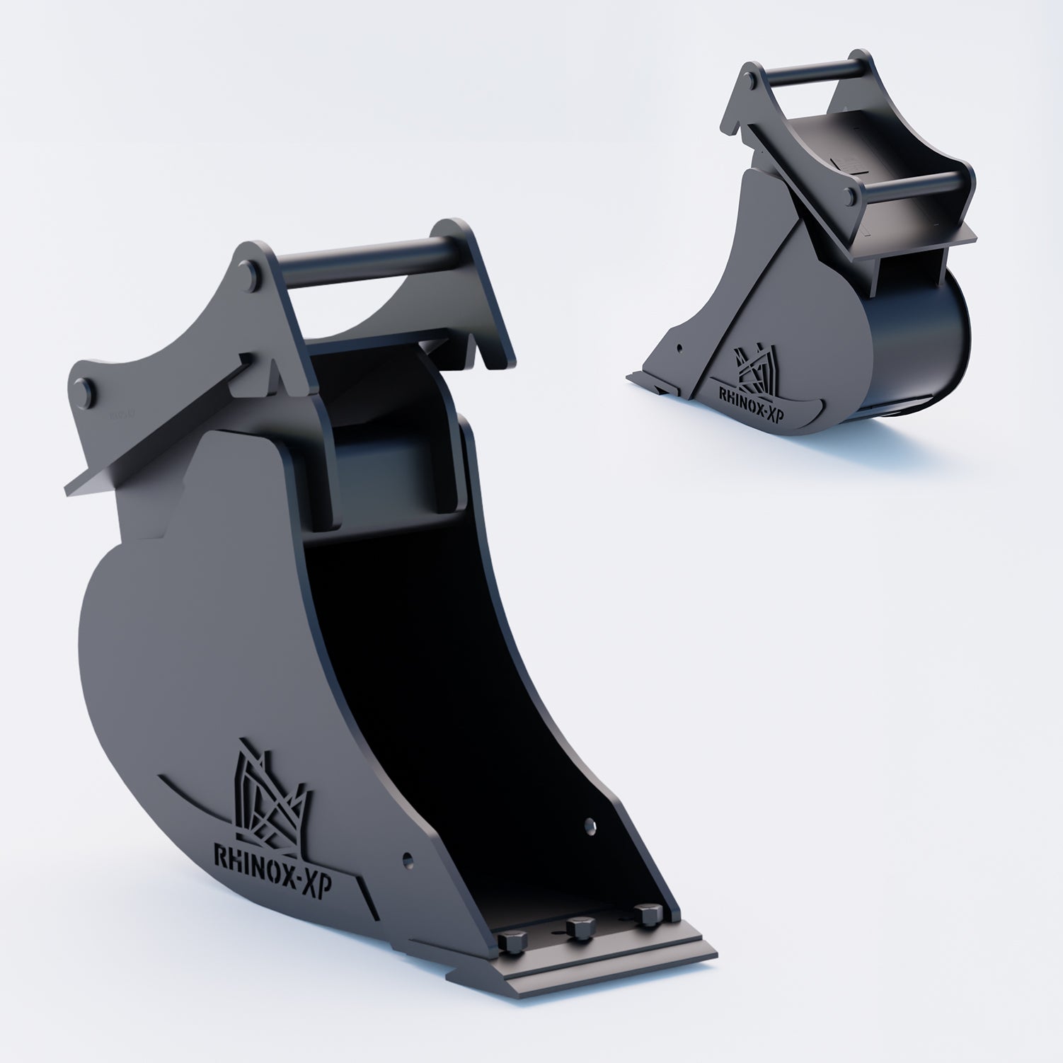 S45 Tilt Rotator Digging Bucket - 12" / 300mm, 5-7 Ton / Bolt-On Blade